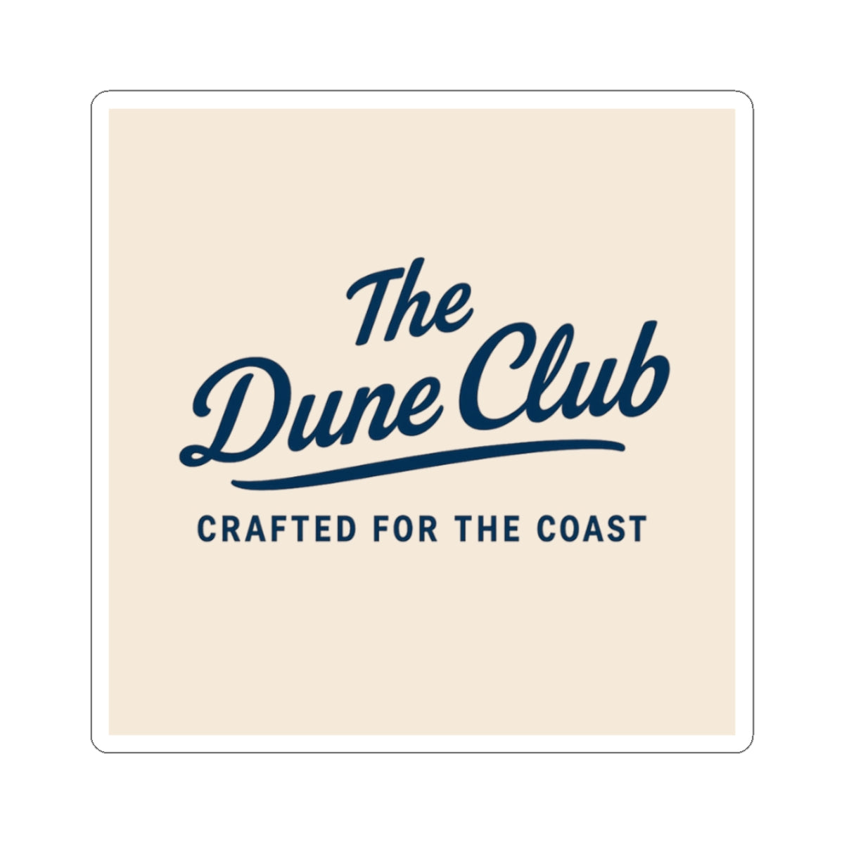 The Dune Club Kiss-Cut Stickers - Coastal Aesthetic for Beach Lovers